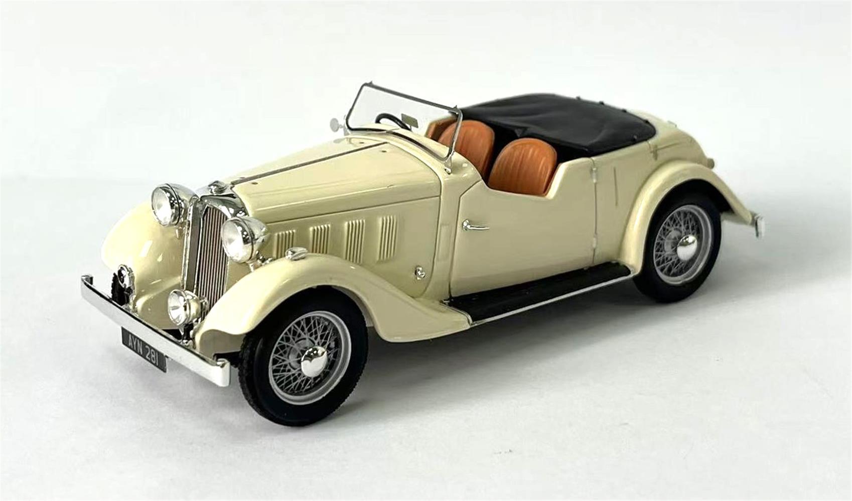 Rover 12HP (P1) Tourer 1934-1935 Wit - 1:43
